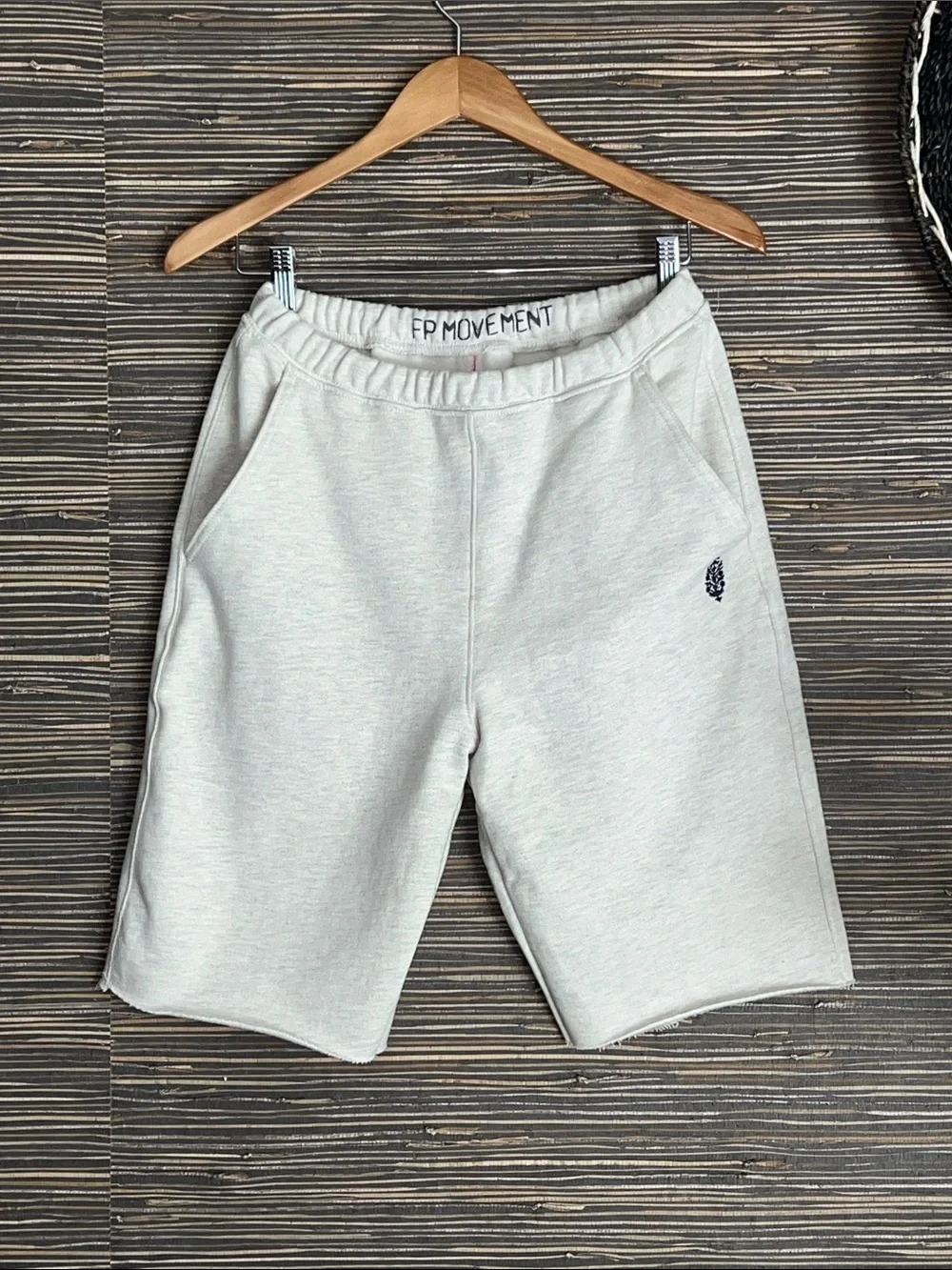 FP Movement by Free People Cream Drawstring Athletic Shorts